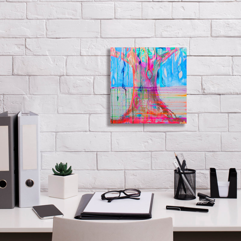 Epic Graffiti «Energy Tree» par Zwart, toile murale «Energy Tree» par Zwart, H 12 po x l 12 po x P 0,75 po
