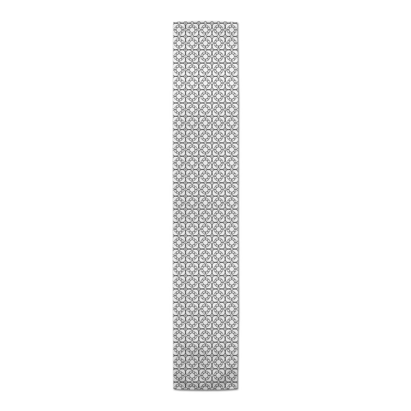 Chemin de table Pettengill, 72 po x 16 po, Noir