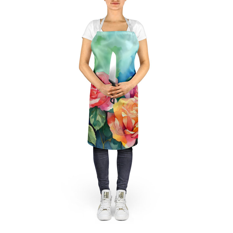 Iris du Tennessee en tablier aquarelle, Roses roses de New York