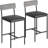 Upholstered Counter Height Bar Stools With Backrest And Footrest, Kitchen Barstools For Island, Counter Bar, Easy Assembly-1962124415-1962124413