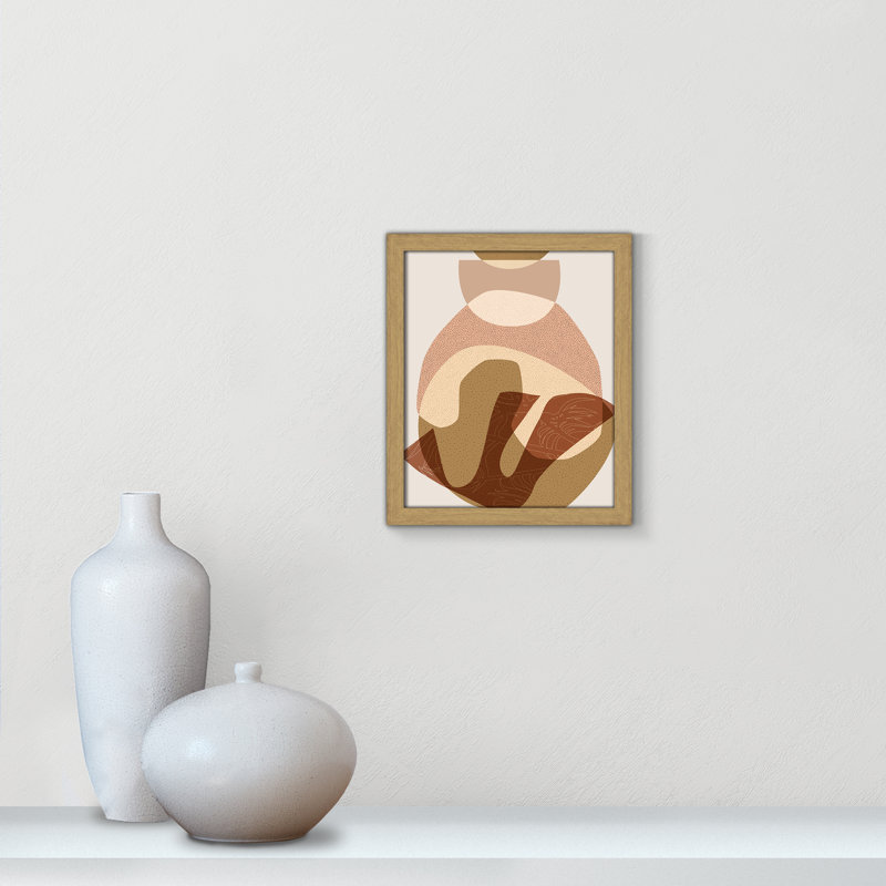 Impression sur cadre photo, L 13 po x H 15 po, Grain de bois naturel