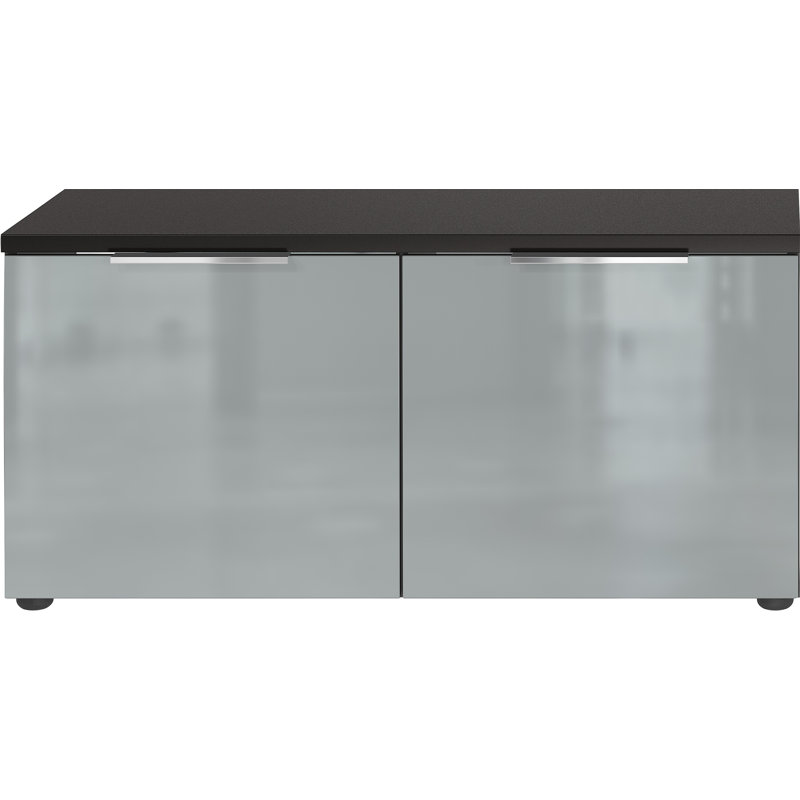 Genova Shoe Storage Cabinet, Grey/Black