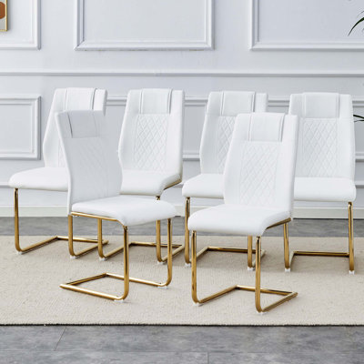 Chaises de salle à manger en similicuir