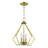 Buckeys 3 - Light Steel Dimmable Geometric Chandelier-1046231308