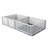 Dog Whelping Box 93.3 x 48.4 x 18.1in Dual Zone PVC with Rails Pee Pad