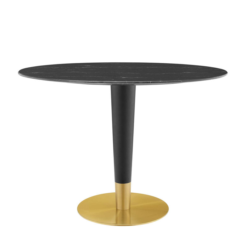Table de salle à manger Zinque, l 27,5 po x L 42 po, Noir