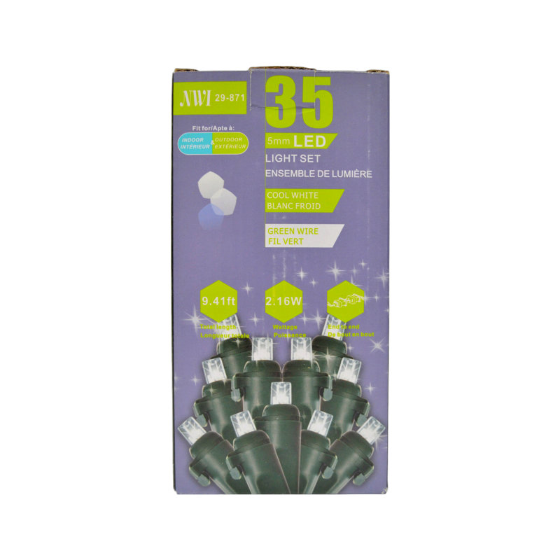 Guirlande 100 lumières, L 9,41 pi, 35