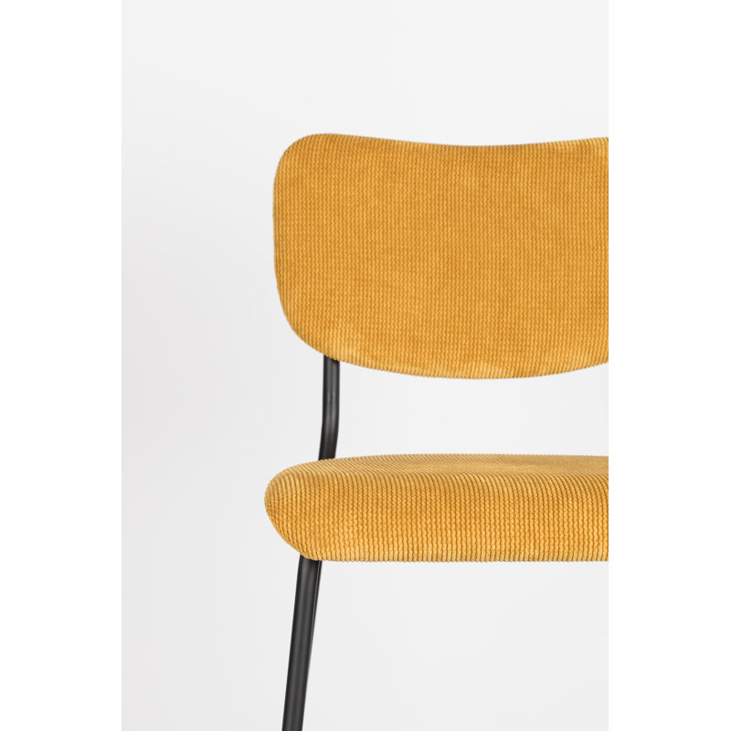 Benson Bar Stool, Yellow, Counter Stool (25” Seat Height)