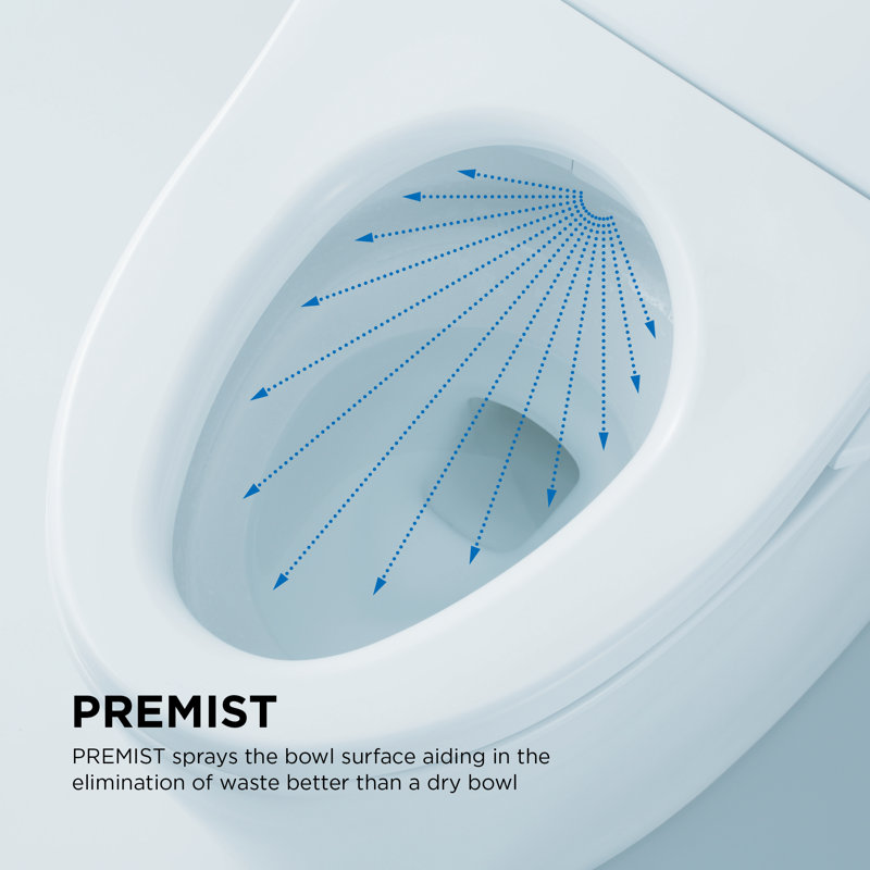 Supreme® II 1.28 GPF (Water Efficient) Elongated Bidet Toilet with High Efficiency Flush (Seat Included)
