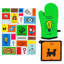 Excelsa Monopoly Cotton Potholder & Oven Mitt Set