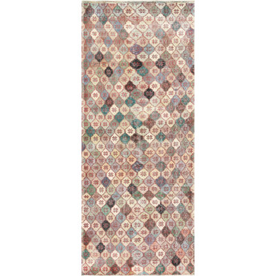 Runner One-of-a-Kind 3'1" X 10'6" 1960s Runner Wool Area Rug in