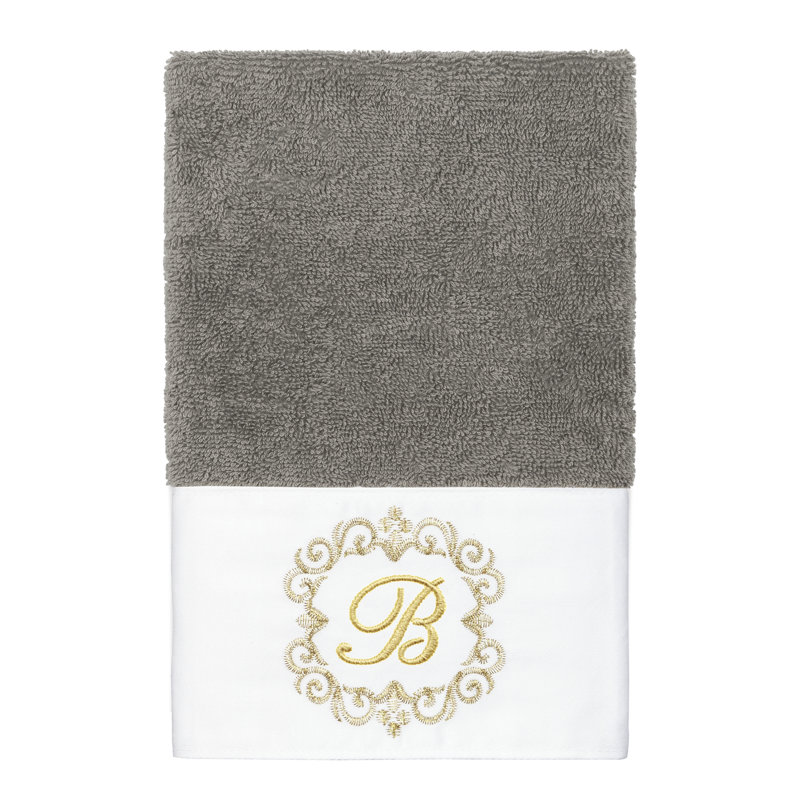 Ensemble de serviettes 100% lin Linica, B, Gris foncé, Ensemble 3 serviettes de bain