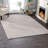 Optic Diamond Grey/Ivory Handwoven Cotton Rug-2088935753