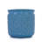 3 Flower Ceramic Flowerpot, Antique Blue, Weather-, Drainage Hole, Functional Appearance Three Ceramic Flowerpots In Antique Blue For Indoor And Outdoor Spaces - Heat-, With Built-In Drainage A Sleek-1673336203