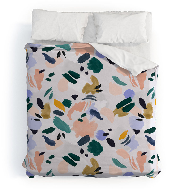 Ensemble de housse de couette Terrazzo Brushstrokes, Housse de couette très grand