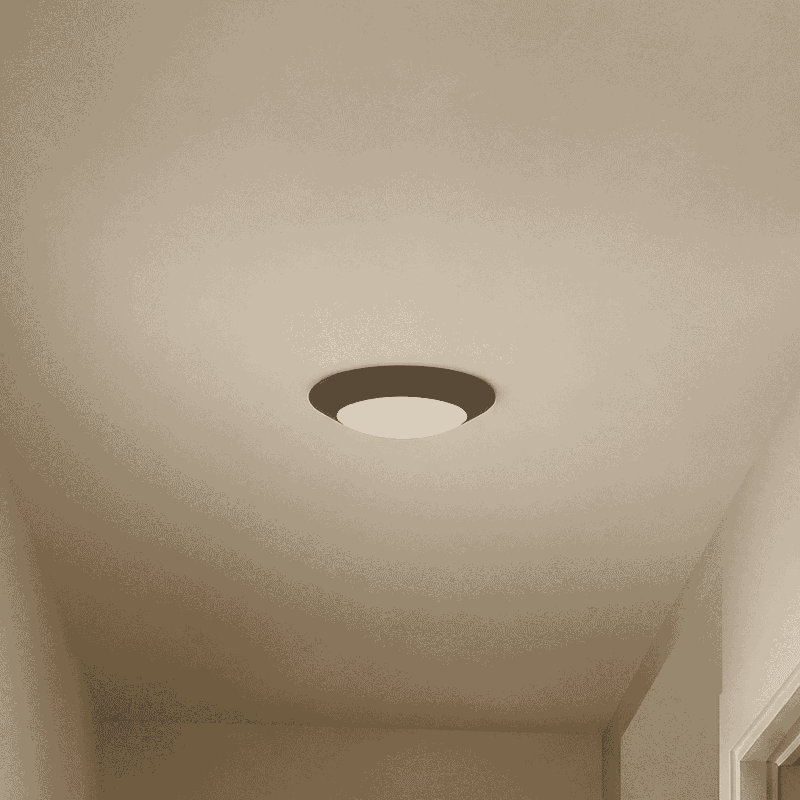 Maislynn Acrylic LED Flush Mount in Bronze, Bronze