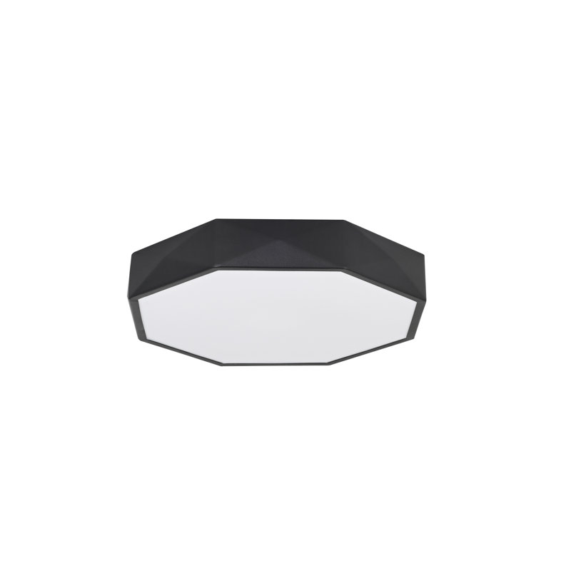 Acrylic LED Flush Mount, Black