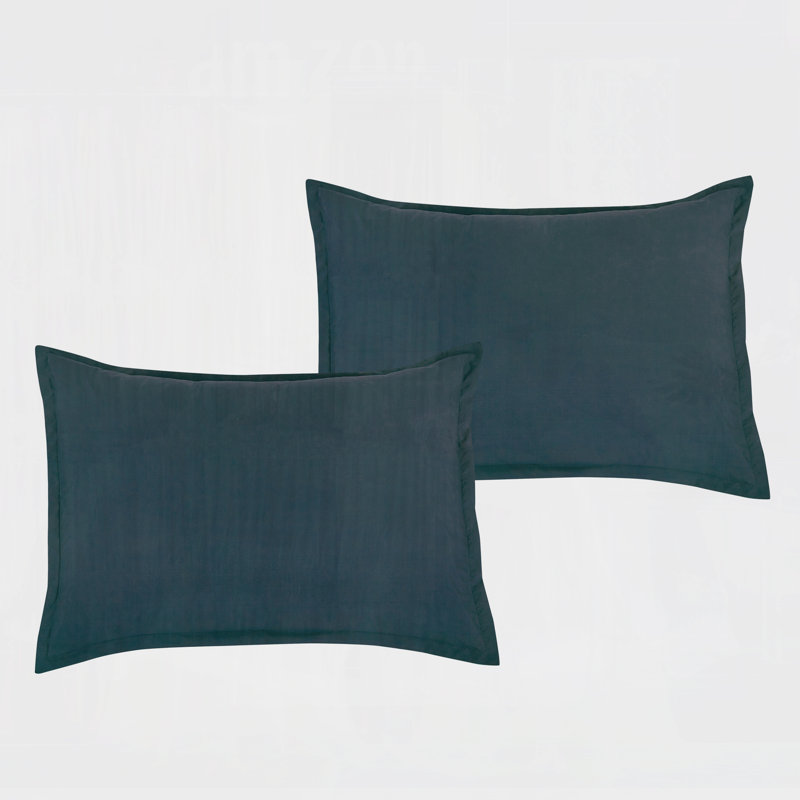 Ensemble de literie réversible matelassée réversible Luxe 5PCS Luxe, Bleu, Édredon simple + 4 pièces supplémentaires