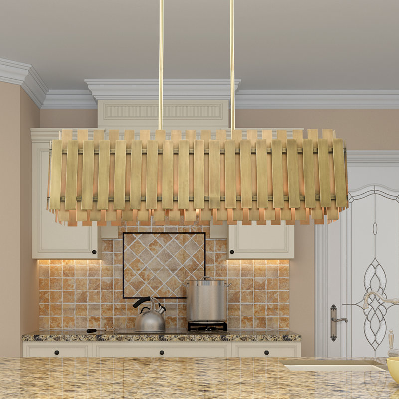 Greenwich 5 - Light Dimmable Square / Rectangle Chandelier