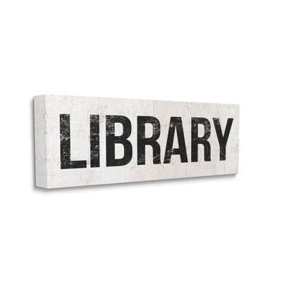 Bibliothèque, impression rustique patinée sur toile