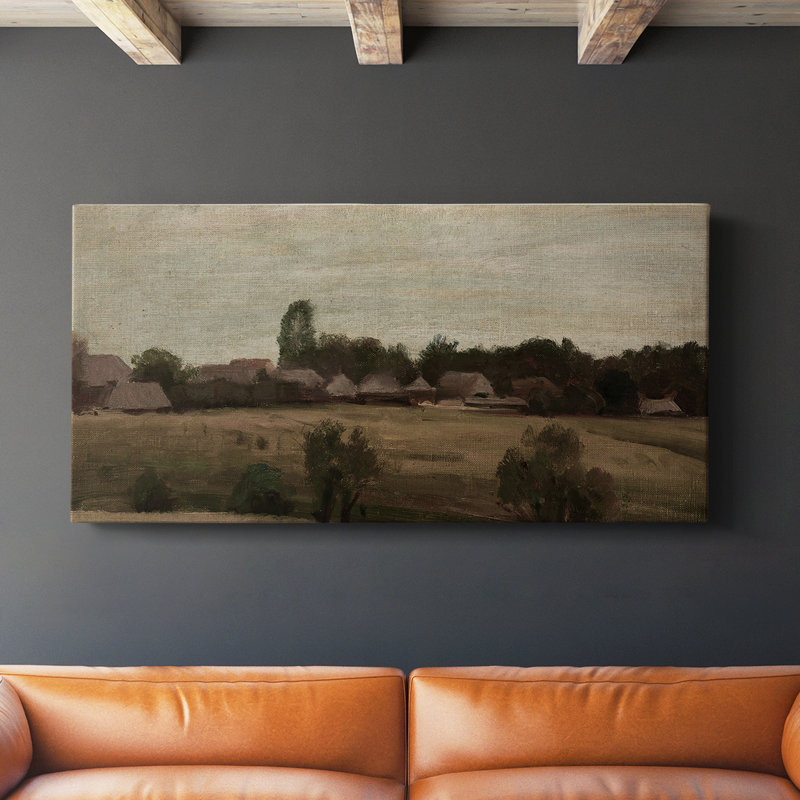 Série paysage - DCLVI - Toile tendue avec châssis - Prêt à accrocher, H 16 po x l 32 po