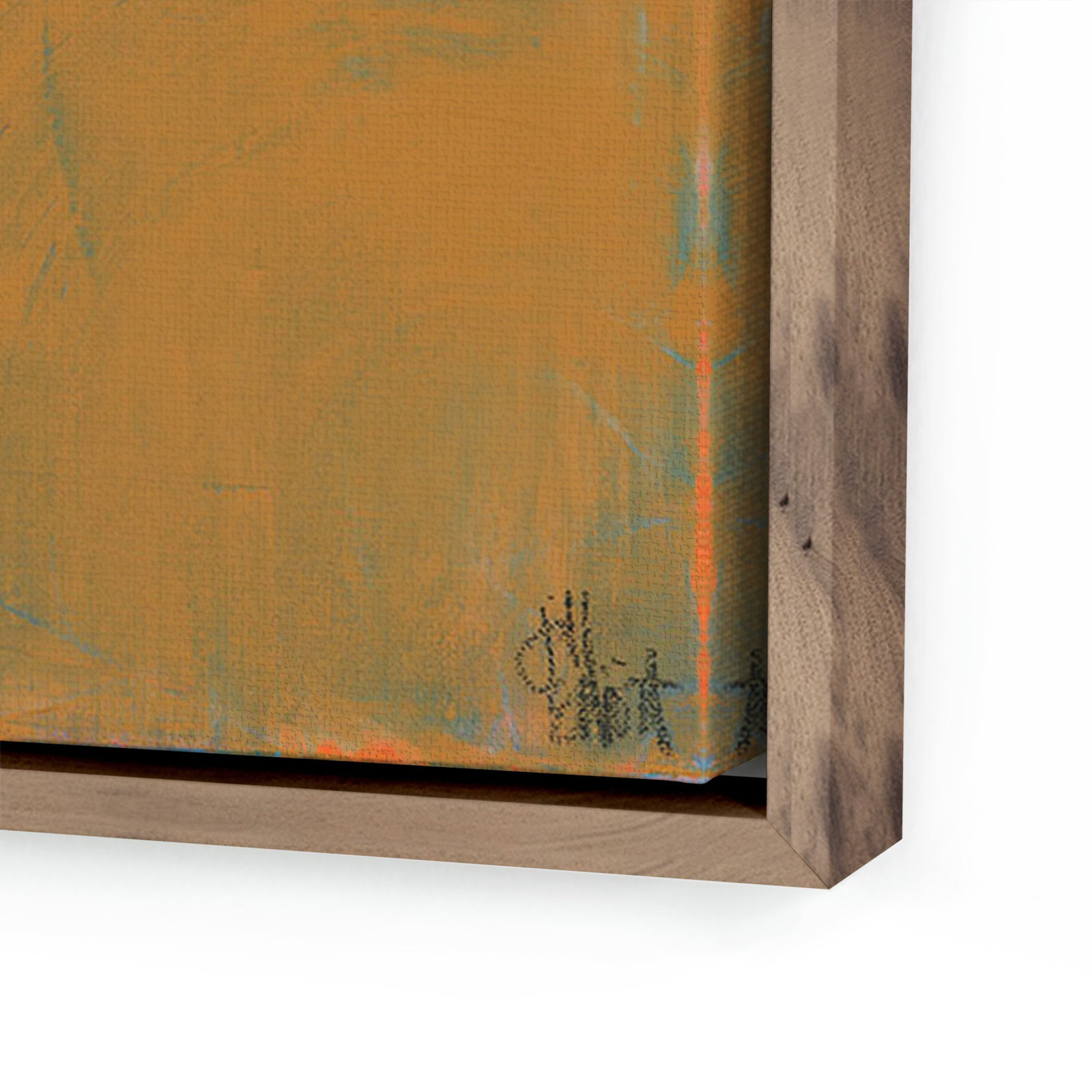 Sometimes Still by Jill Elliott, Dark Brown Canvas, 32" H x 32" W