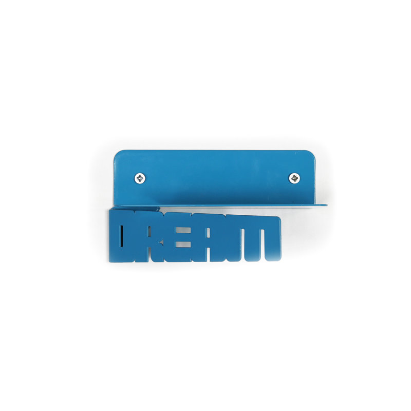 Étagère murale bleue en métal, 3 - 6,03 po de profondeur, 3,01 de largeur, hauteur de tablette, bleu, profondeur x largeur, hauteur, 1 lb