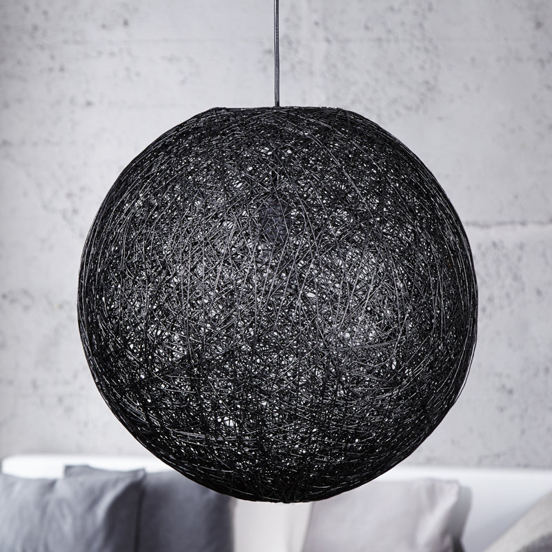 Tiffin 1 - Light Single Pendant, Black, 35cm H x 35cm W x 35cm D