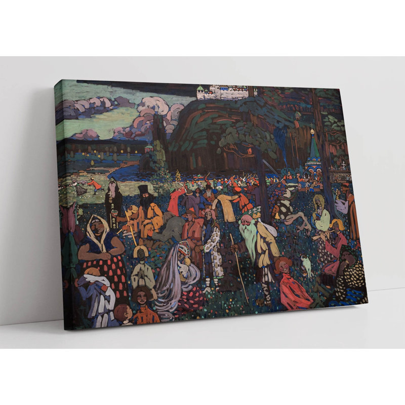Wassily Kandinsky Colorful Life Canvas Wall Art Picture Print, 50.8cm H x 76.2cm W