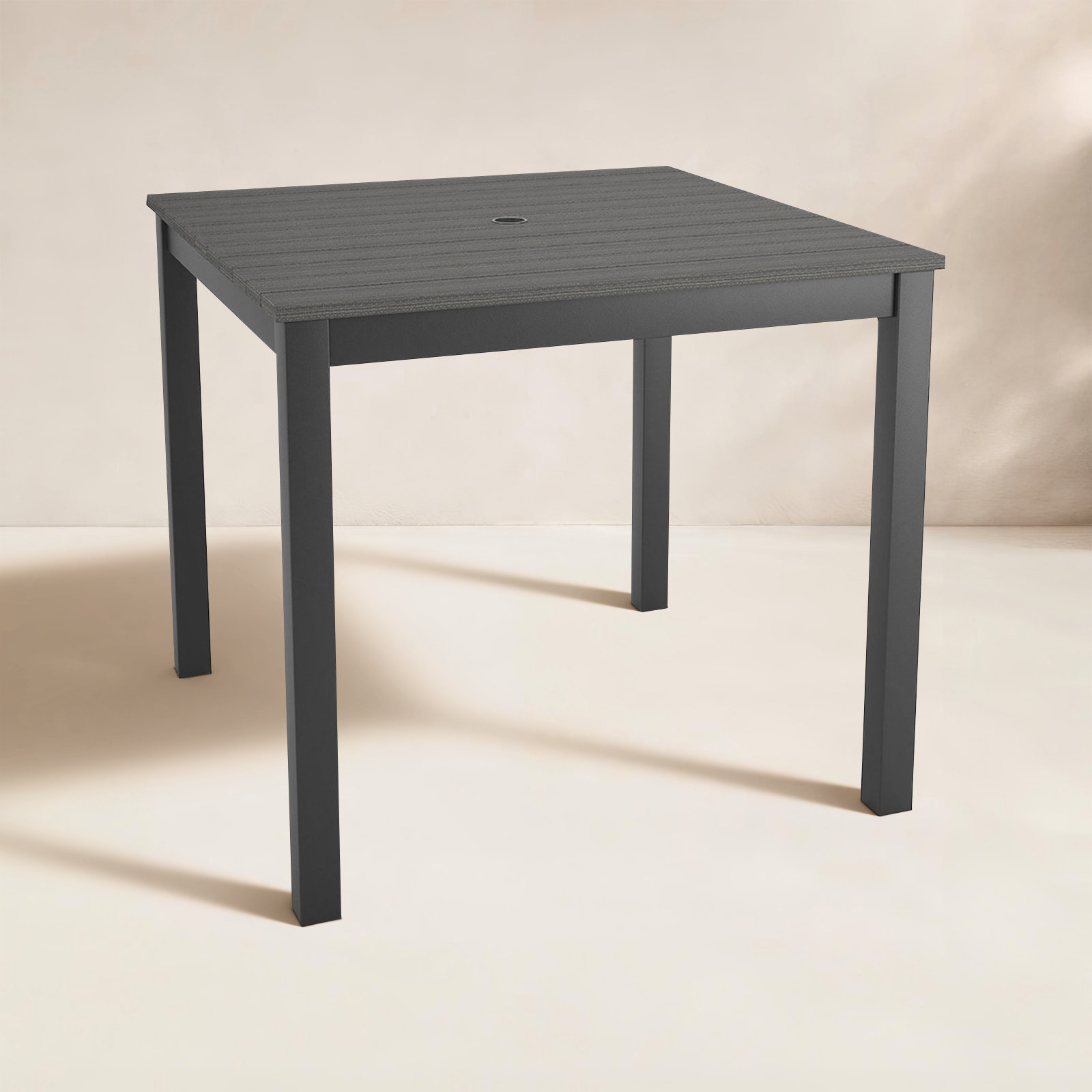 Townsend 41" Patio Dining Table, 33" W x 33" L x 29" H, Gray