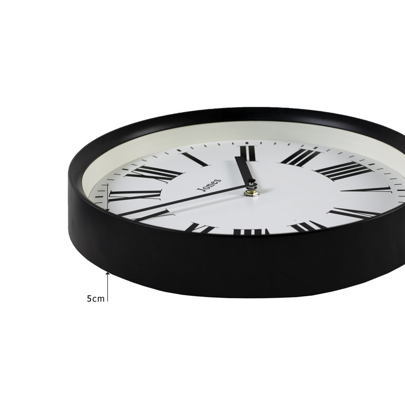 Heartbeat Acrylic Wall Clock, Black
