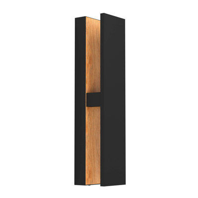 Fleurine Black Integrated LED Outdoor Flush Mount