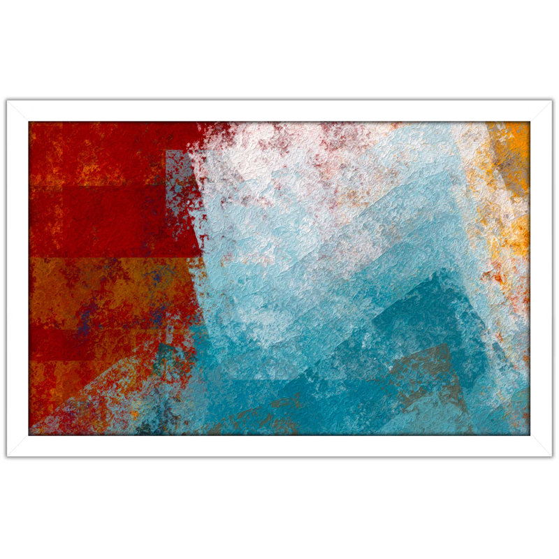 Matthew 6: 21 «Where Is Your Treasure» - peinture, Cadre blanc, H 21,5 po x l 27,5 po x P 0,75 po