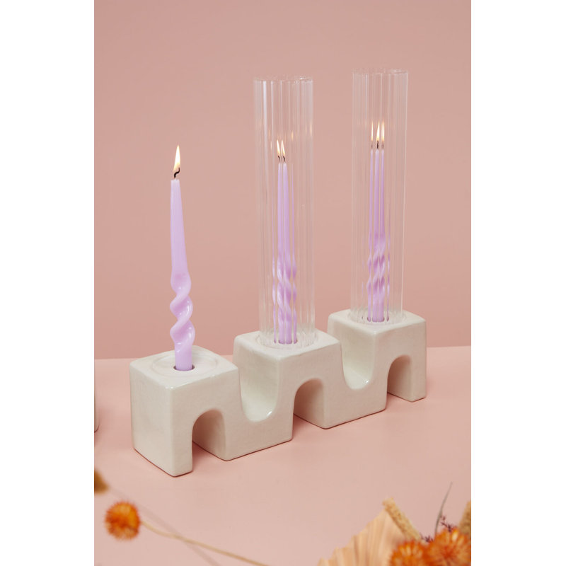Porte-bougie tréteaux 14,75 po x 3,75 po x 4,25 po