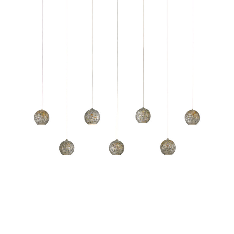 Luminaire suspendu rectangulaire 7 lumières Giro