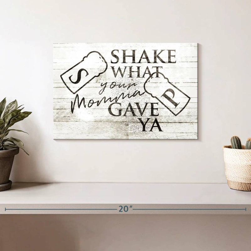 Tergel Shake What Momma Gave Ya, 8" H x 12" W