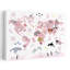 Animaux de la carte du monde, ours contemporain, dauphin, océan, art mural-129005049