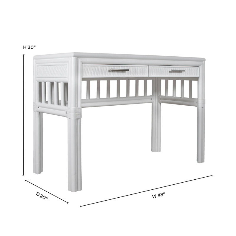 Colony Writing Desk, Light Gray