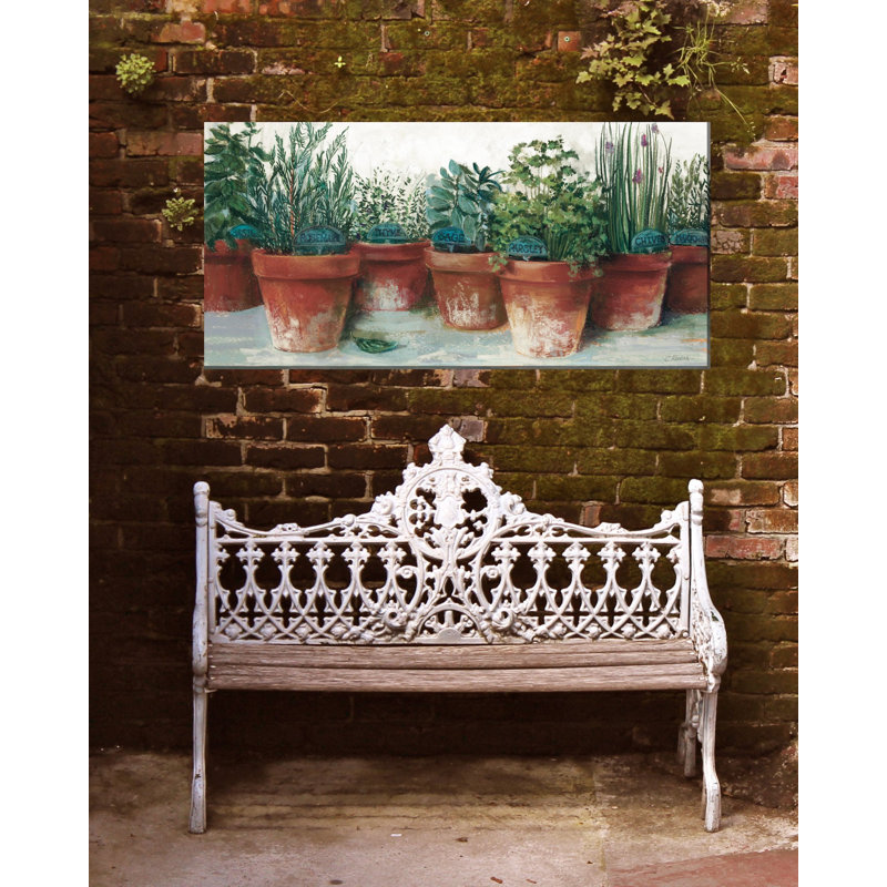 KITCHEN HERBS OUTDOOR ART 48X24