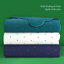kate spade new york Scalloped Edge Euro Sham, 26" x 26" Single 100% Cotton Decorative Pillow Cover, Navy-1035560097