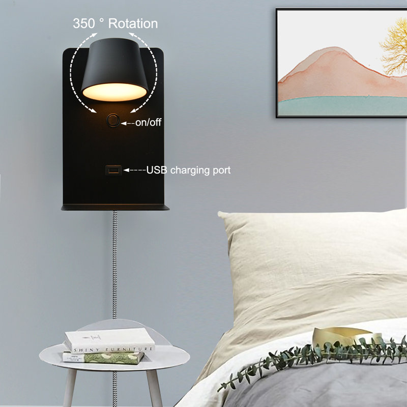 Plug-in Armed Sconce