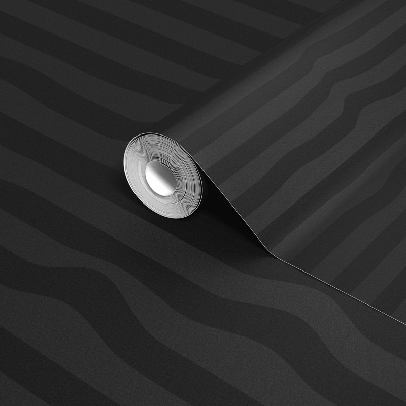 Papier peint Warped, Noir