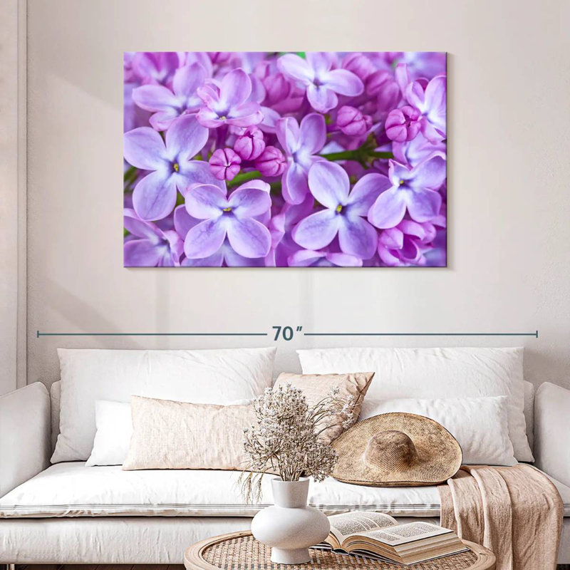 Harnek Blossoming Lilac Flowers, 30" H x 45" W