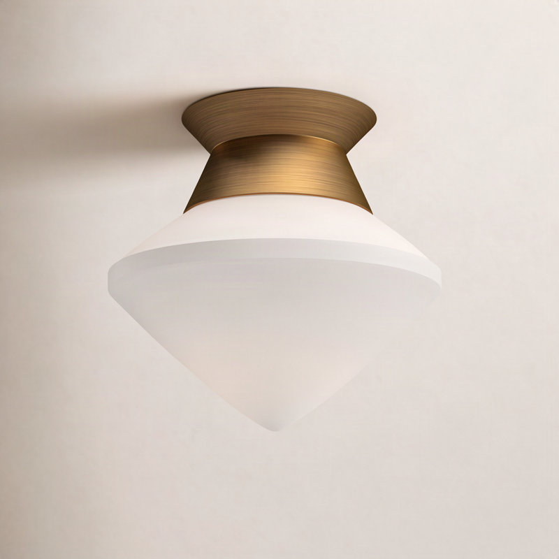 Plafonnier encastré 8 lumières Orrin, Or vieilli