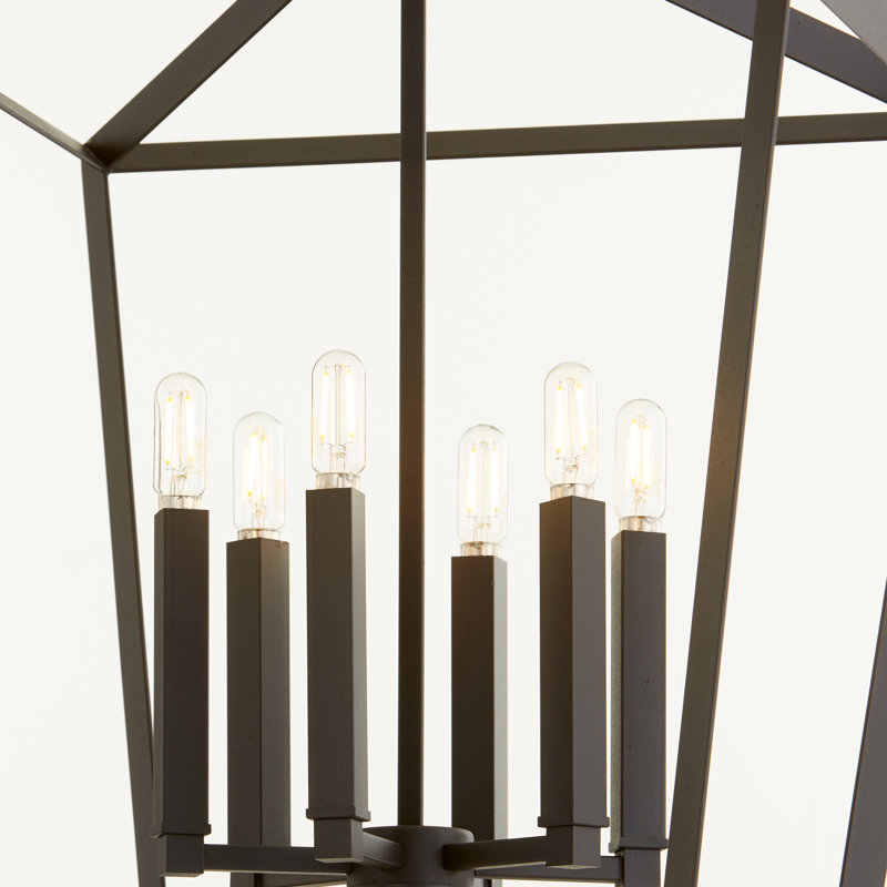 Hyperion 6 - Light Chandelier, Black