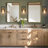 Grisella Dimmable Black/Brass Vanity Light