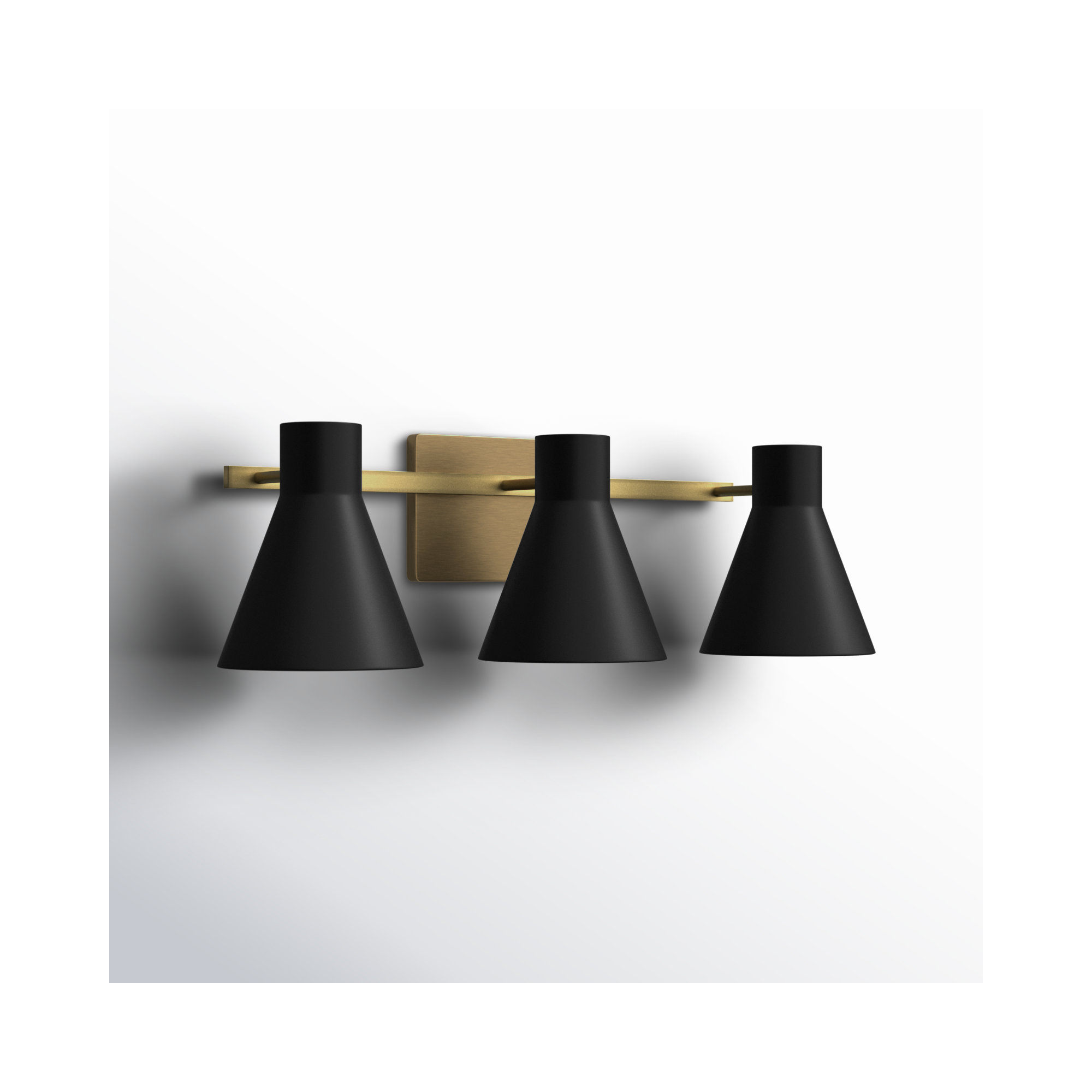 Byers 3 - Light Dimmable Vanity Light, No, Gold