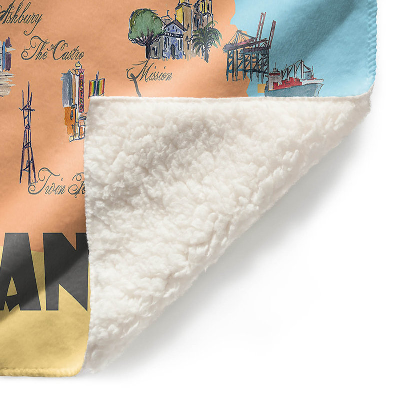  Couverture San Francisco, 68 po x 80 po