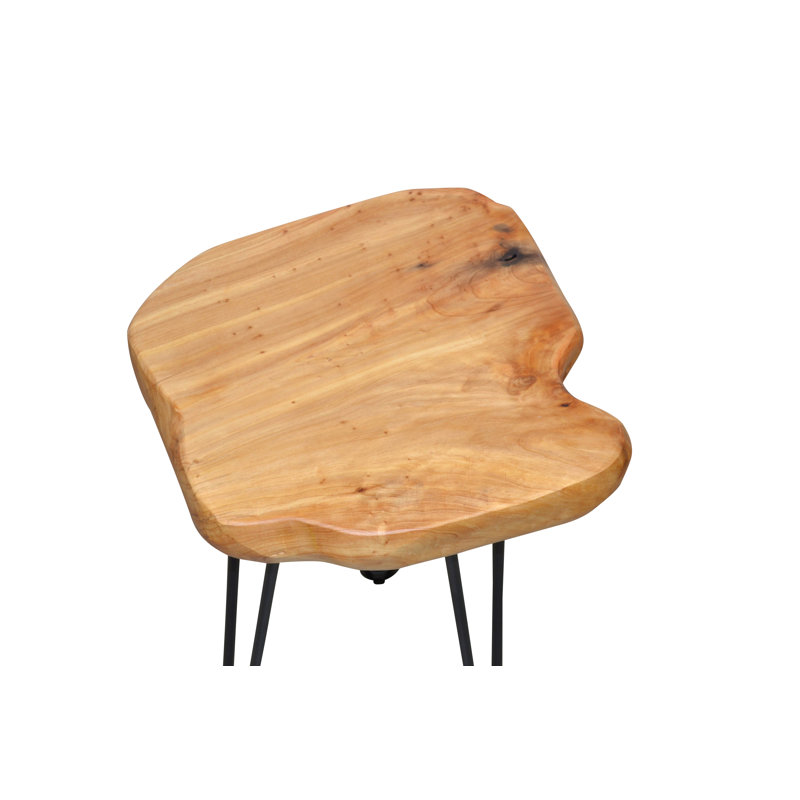 Lundy side table made of solid wood