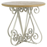 French Cross Legs End Table
